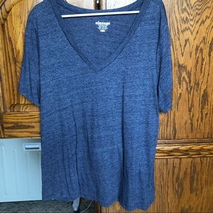 Blue V-Neck T-shirt